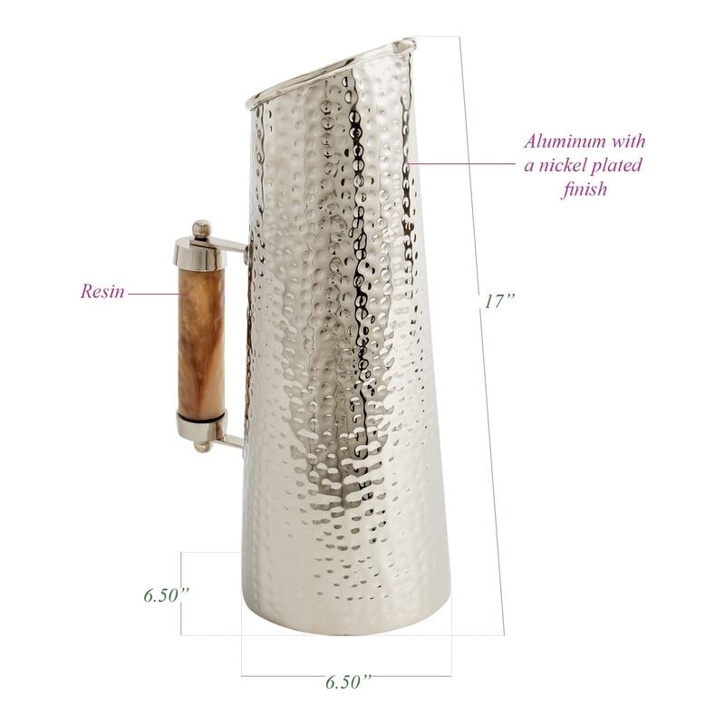 Nathaniel Hammered Nickel Pitcher