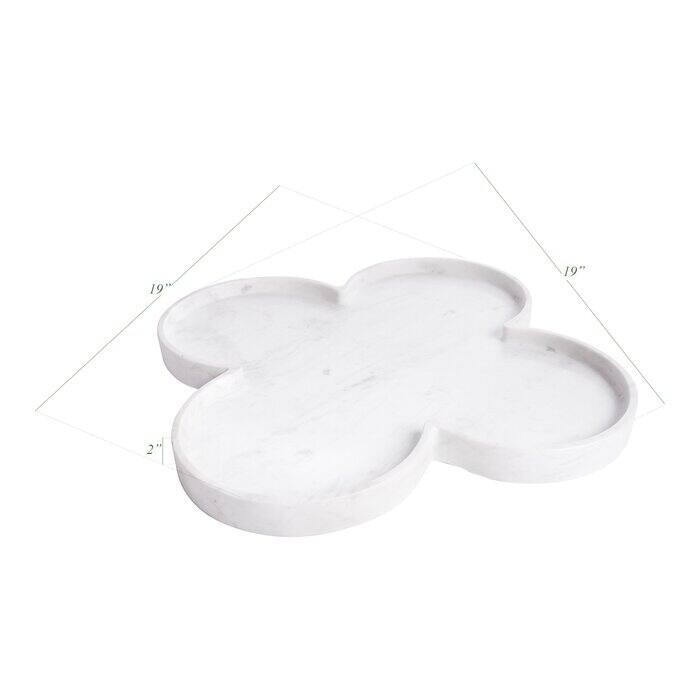 Scheetz Marble Ottoman Tray