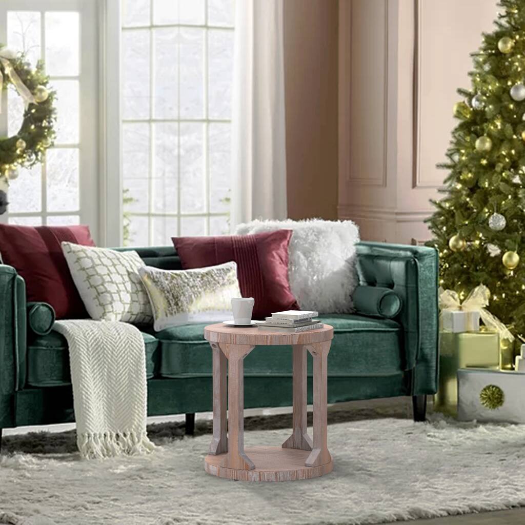 Round Rustic Coffee Table