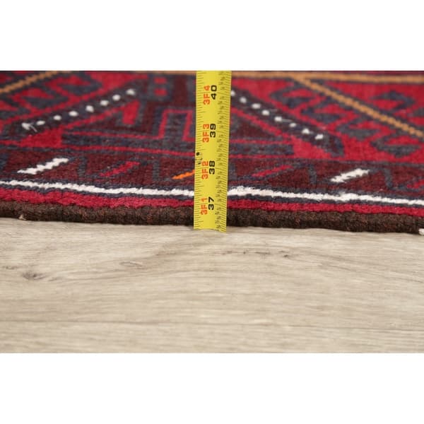 Balouch Afghan Traditional Geometric Oriental Area Rug Handmade Foyer ...