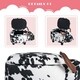 Upholstered Ride-on Storage Ottoman Footrest Stool with Vivid Adorable Animal-Like Features (Black and White Cow) - Thumbnail 5
