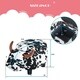 Upholstered Ride-on Storage Ottoman Footrest Stool with Vivid Adorable Animal-Like Features (Black and White Cow) - Thumbnail 1