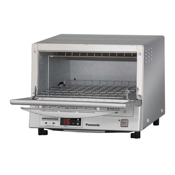 Panasonic FlashXpress Toaster Oven w/ Double Infrared Heating (Silver)