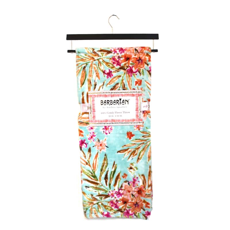 BARBARIAN by Barbra Ignatiev Printed Fleece Throw 50x60"