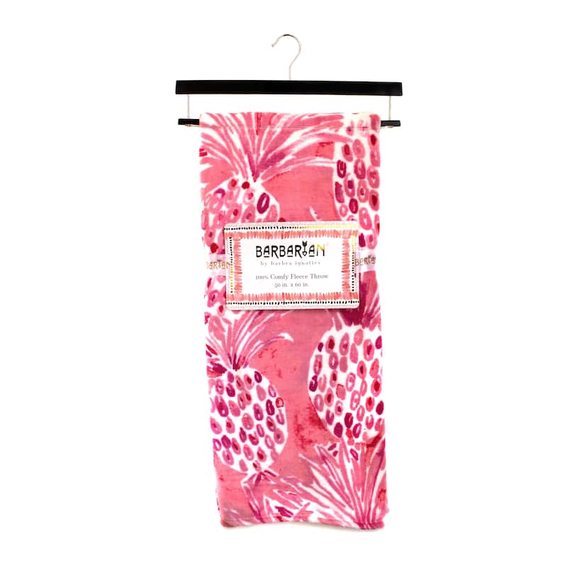 BARBARIAN by Barbra Ignatiev Printed Fleece Throw 50x60"