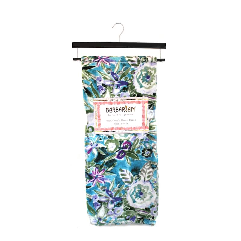 BARBARIAN by Barbra Ignatiev Printed Fleece Throw 50x60"