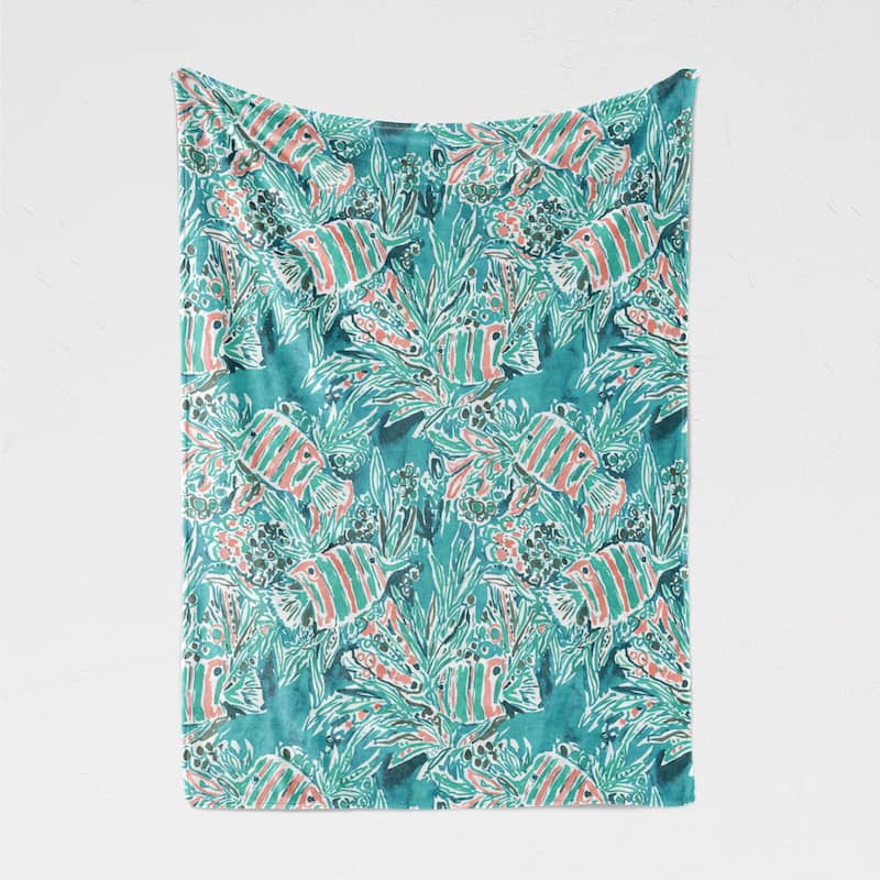 BARBARIAN by Barbra Ignatiev Printed Fleece Throw 50x60"