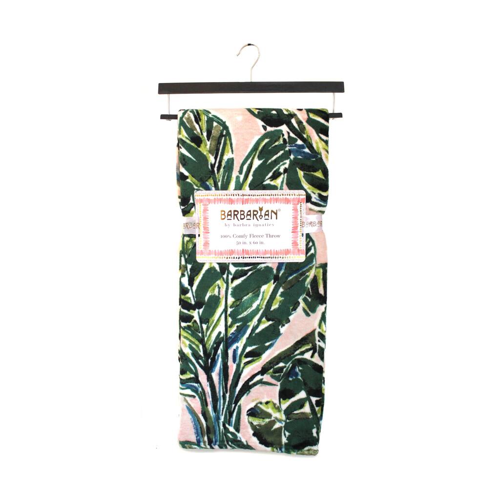 BARBARIAN by Barbra Ignatiev Printed Fleece Throw 50x60"