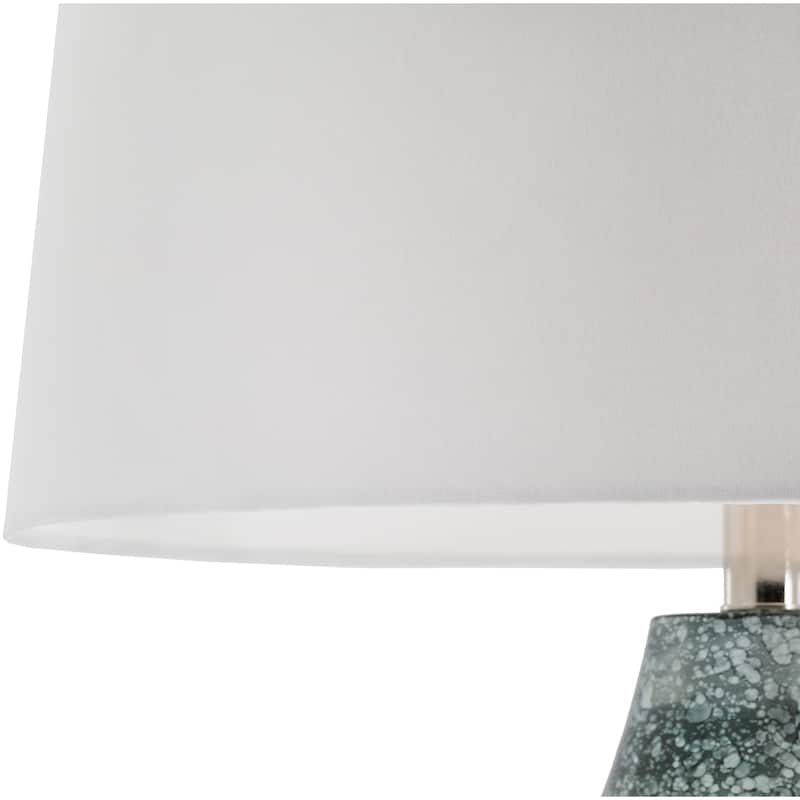 Maunie Antiqued Mid-Century Table Lamp - 23.5"H x 18"W x 18"D