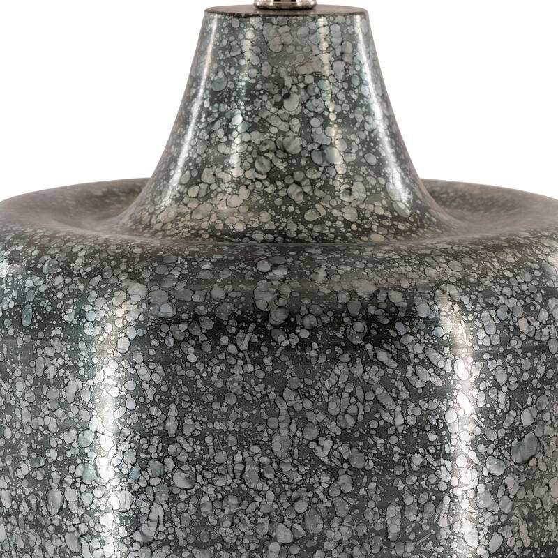 Maunie Antiqued Mid-Century Table Lamp - 23.5"H x 18"W x 18"D