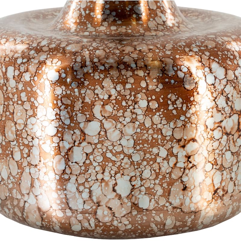 Maunie Antiqued Mid-Century Table Lamp - 23.5"H x 18"W x 18"D