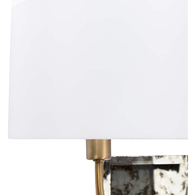 Ortley Glam Mercury Glass 2-Light Wall Sconce - 8"H x 4.5"W x 1.38"D