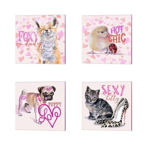 Jennifer Parker 'Cute Couture' Canvas Art (Set of 4)