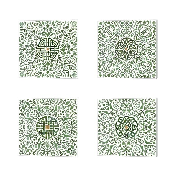 Victoria Borges 'Celtic Knot' Canvas Art (Set of 4)