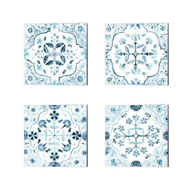 June Erica Vess 'Gamla Stan Tile' Canvas Art (Set of 4)