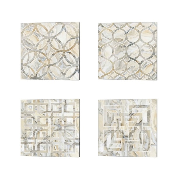Debbie Banks 'Onyx' Canvas Art (Set of 4)