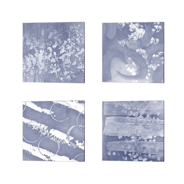 Megan Meagher 'Indigo Rule A' Canvas Art (Set of 4)