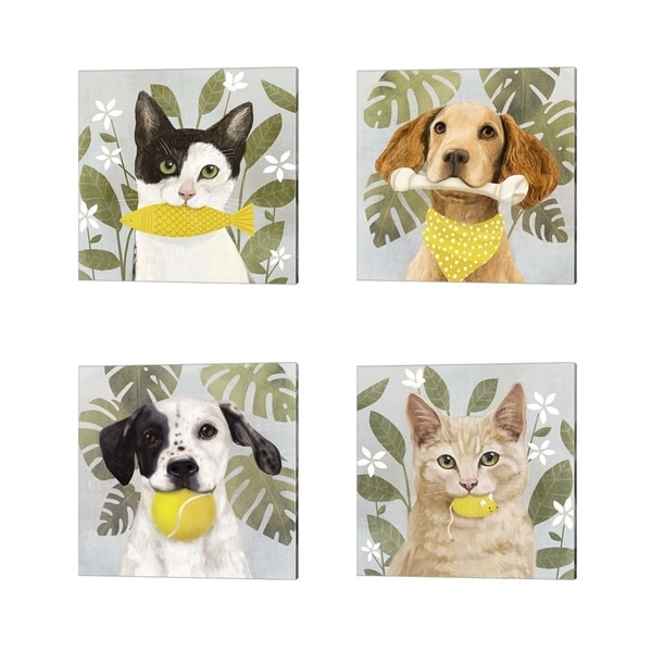 Victoria Borges 'Pet Life' Canvas Art (Set of 4)