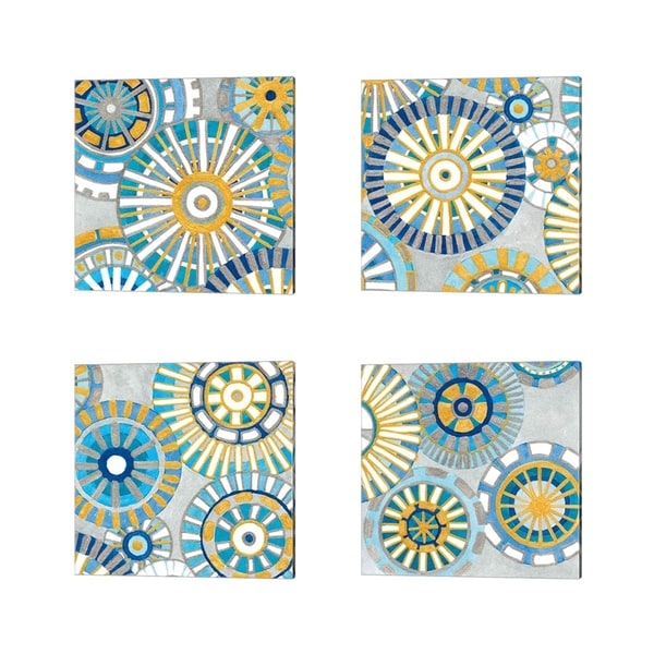 Debbie Banks 'Circle Delight' Canvas Art (Set of 4)
