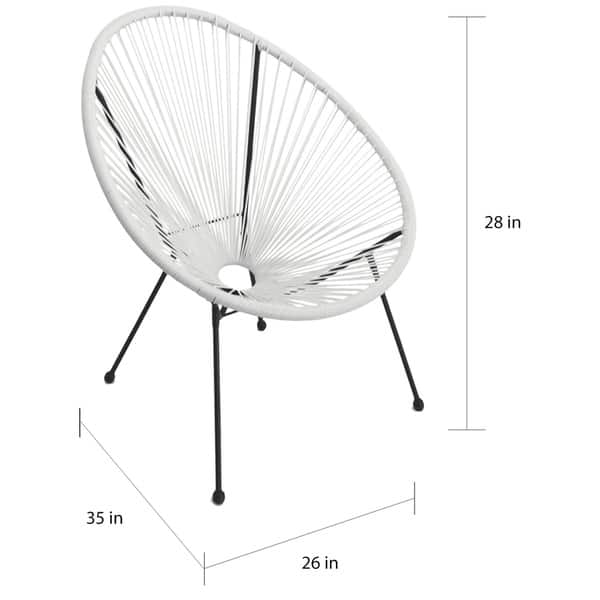 Tenir White Outdoor Patio Chairs Set Of 2 By Havenside Home Tenir White Outdoor Patio Chairs