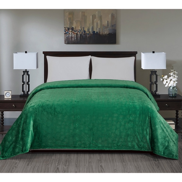 Louvre Blanket King Green On Sale Overstock 30597687