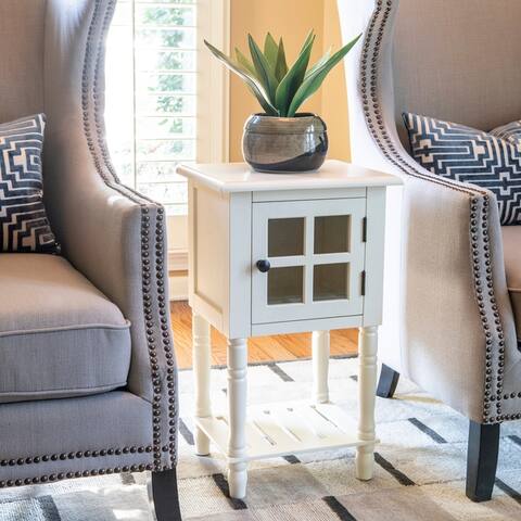 James Window Storage Side Table