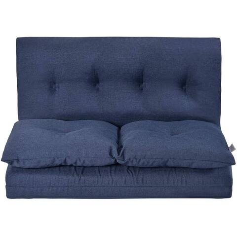 Merax Floor Gaming Sofa Chair Fabric Folding Chaise Lounge