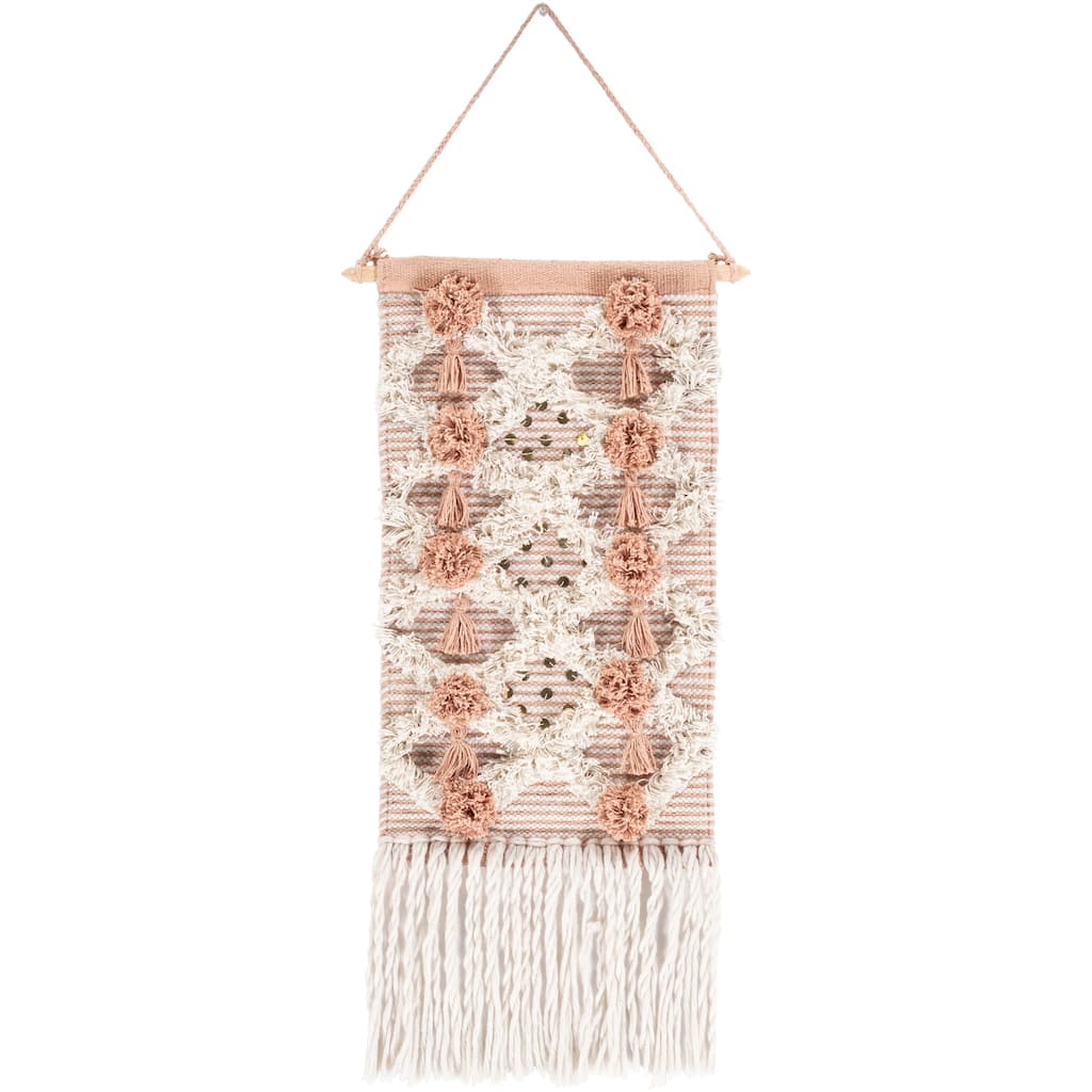 Livabliss Stefania Hand Woven Sequined Wall Tapestry - 14" x 22"