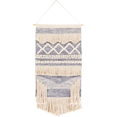 Livabliss Tarsilla Hand Woven Cotton Wall Tapestry - 24" x 36"