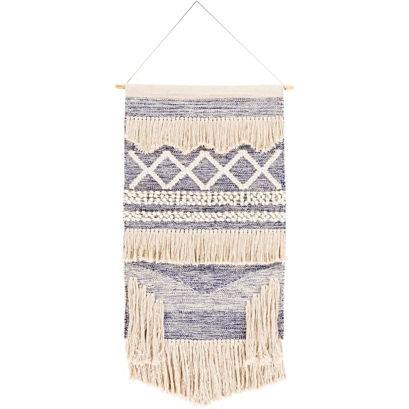 Livabliss Tarsilla Hand Woven Cotton Wall Tapestry - 24" x 36"