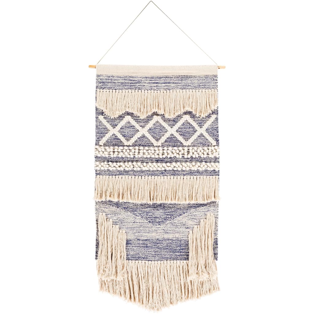 Livabliss Tarsilla Hand Woven Cotton Wall Tapestry - 24" x 36"