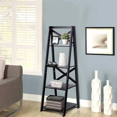 Porch & Den Strickland 4-Tier X-accent Ladder Storage Shelf