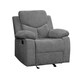 preview thumbnail 1 of 3, Kalen Glide Recliner in Gray Chenille