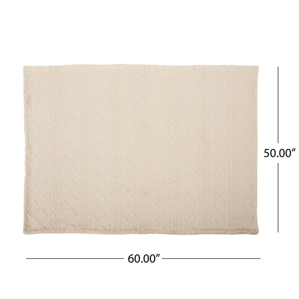 Bellomy Faux Fur Throw Blanket by Christopher Knight Home