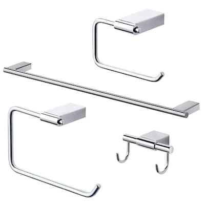 Transolid Maddox KA-MDX-4-PC 4-Piece Bathroom Accessory Kit - 2.88" x 25.91" x 0.73"