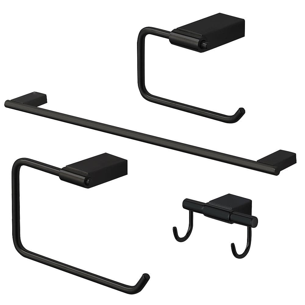 Transolid Maddox KA-MDX-4-PC 4-Piece Bathroom Accessory Kit - 2.88" x 25.91" x 0.73"