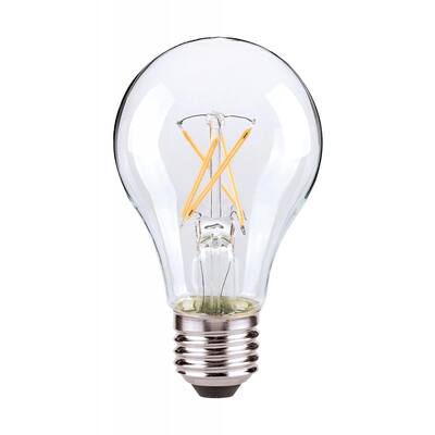 7.5 Watt A19 Clear LED E26 30K 120 Volts 4PK