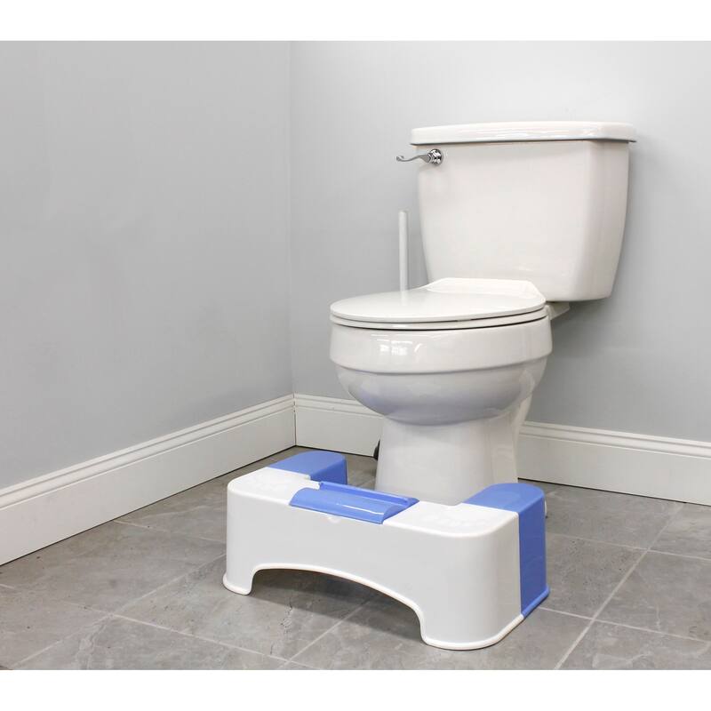 Keeney SQT1C Bathroom Toilet Stool Aid with Tissue and Cell Phone Holder