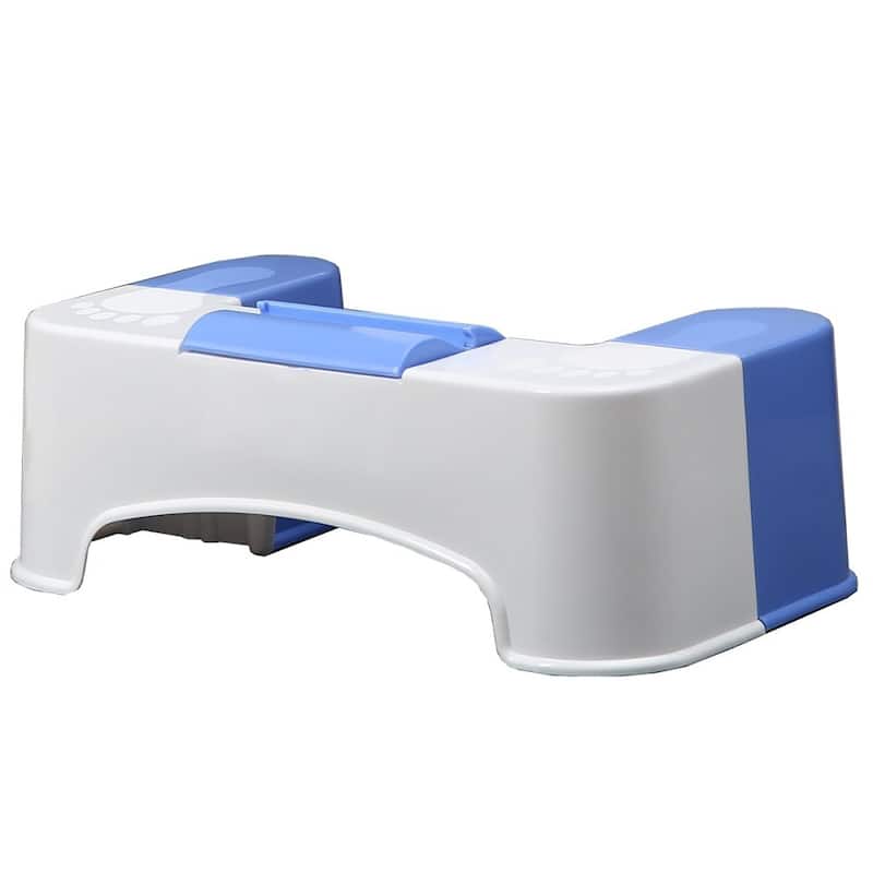 Keeney SQT1C Bathroom Toilet Stool Aid with Tissue and Cell Phone Holder