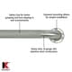 preview thumbnail 3 of 5, Keeney 1-1/4 in. Classic Stainless Steel Grab Bar, Exposed with Safety Grip