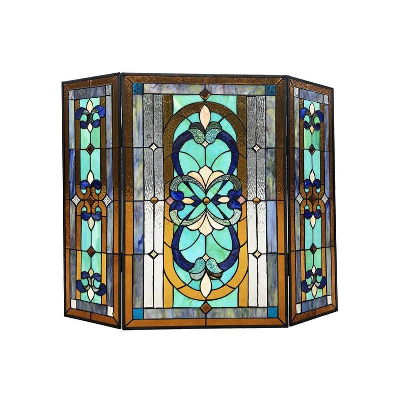 Gracewood Hollow Casper Multicolored 3-panel Fireplace Screen