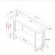 preview thumbnail 6 of 4, Furniture of America Alivia Rustic Black 47-inch 1-shelf Sofa Table