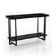 preview thumbnail 4 of 4, Furniture of America Alivia Rustic Black 47-inch 1-shelf Sofa Table