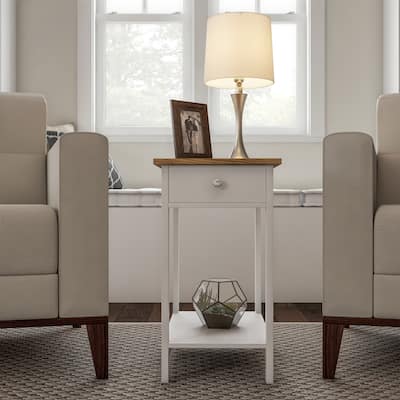 Side Table with Drawer by Lavish Home