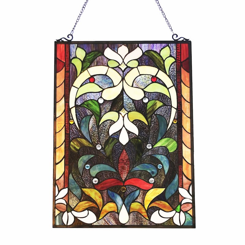 Gracewood Hollow Divakaruni Rectangular Glass Window Panel/Suncatcher