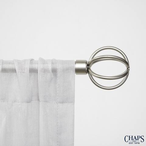 Chaps Home Cage 3/4" Diameter Window Curtain Rod and Finial Set