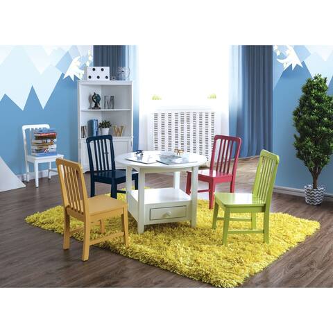 Furniture of America Esmarie Contemporary Multi-color 5-piece Kid's Table Set