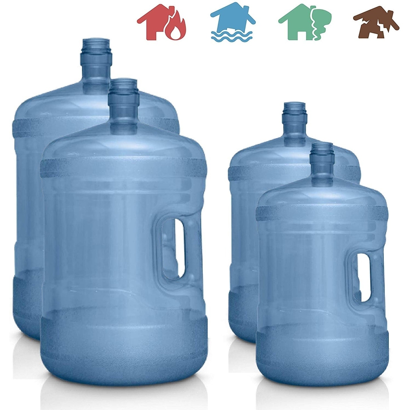 Emergency Supplies Water Storage Containers - 5 Gallon and 3 Gallon BPA  Free Food Grade Water Jugs - Bed Bath & Beyond - 30614891