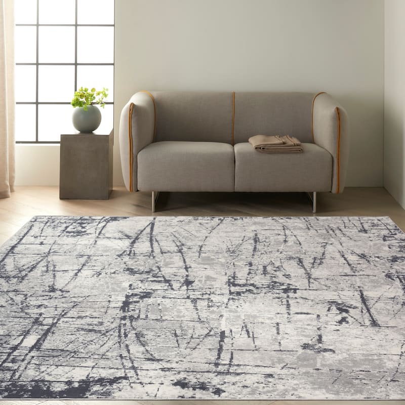 Calvin Klein Vapor Area Rug - 9' x 12' - Ivory/Grey