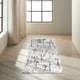 preview thumbnail 12 of 22, Calvin Klein Vapor Area Rug 2'2" x 7'6" Runner - Ivory/Grey